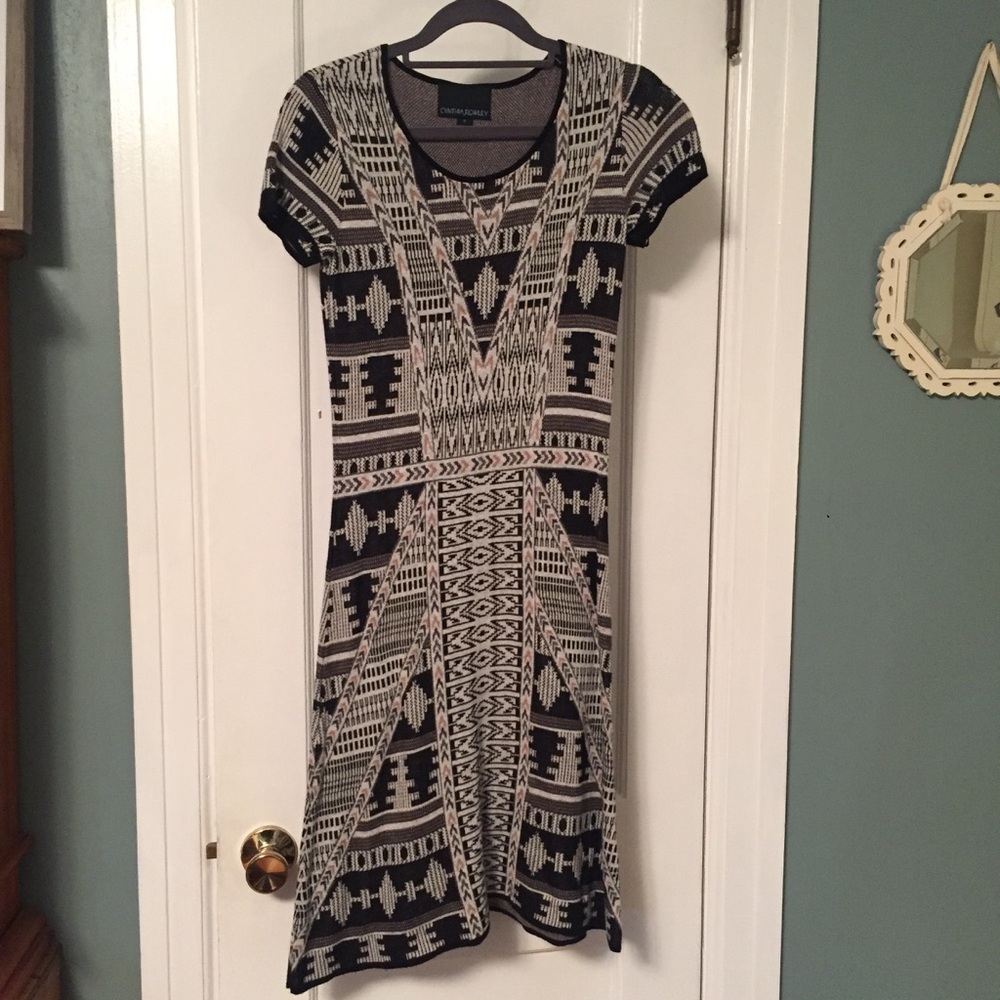 Anthropologie -Cynthia Rowley fit & flare dress.